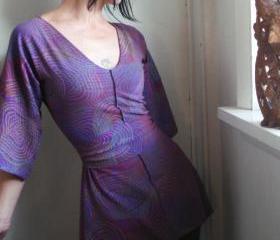 Around My Smile - iheartfink Handmade Hand Printed Tunic Top with Belt