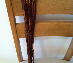 Bronze Sequined Necktie/Belt