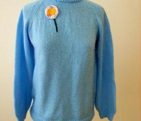 Blue Retro Sweater