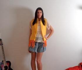 Handmade Knitted Yellow Scarf