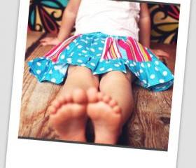 Sewing Pattern for Panelled Skirt with Headband, Pattern Pdf, For beginner
