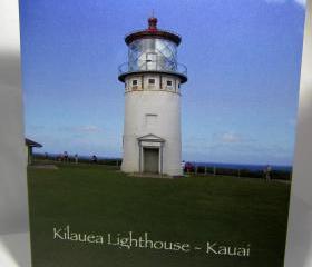 Lighthouse Greeting Card - Kilauea Lighthouse, Kauai, Hawaii