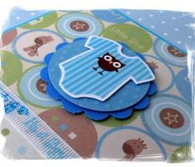 Baby Boy Onesie Handmade Card