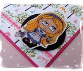 Kreepy Kids Alice with the White Rabbit Happy Birthday Handmade Card