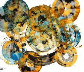 Magical Spheres Abound -- Modern Abstract Original Paintings -- Contemporary Art -- 991.042212