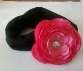 Baby Girl's Pink Rose Headband