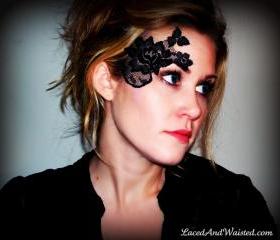 Black Lace Accessory - Adheres to skin! 