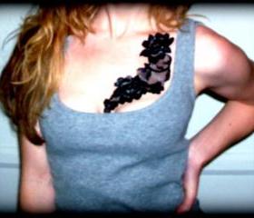 Black Lace Tattoo - Adheres to skin!