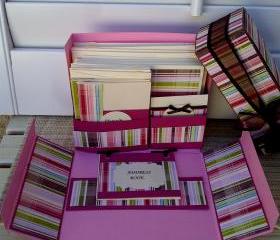 Stationery Box Set - Pink Plaid
