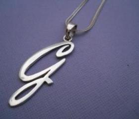 Personalized initial necklace letter necklace