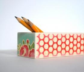 Pretty Polka Dot Pencil Box