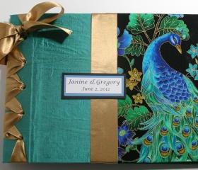 Wedding Guestbook/Album - Peacock Design Theme