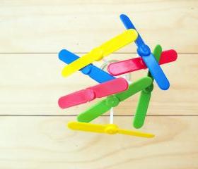 Colorful Plastic Copter Toys, Mix color