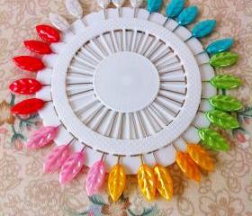 Floral leaf pins for sewing/ sewing accessories/ decorative pins 