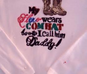 SPRING SALE CLEARANCE Unisex Onesie Military Saying Boots Theme