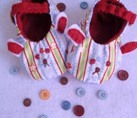 Bunny Fabric Shoes Handmade For Baby