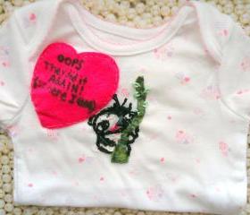 SALE Baby Onsie Handmade Embroidered Koala With Funny Saying