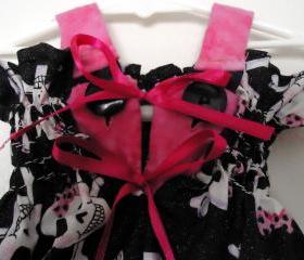 HANDMADE Sun Dress For Toddler Girl With Gothic Theme