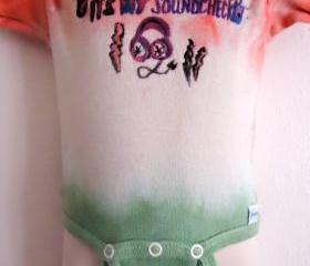 FUNNY Music Onesie Unisex Tie Dyed