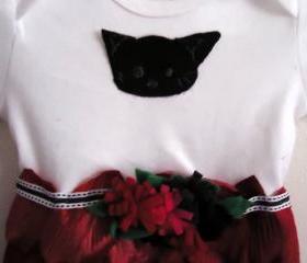 Handmade Infant Dress Embellished With Rose Petals Sizes 0 to 12 Months