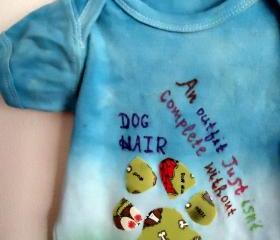 Summer Tie Dyed Onesie FUNNY With Dog Theme