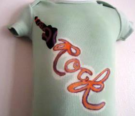 Tied Dyed Rock Onesie UNISEX In Size 12 Months