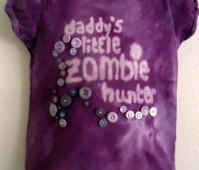 Tied Dyed Gothic T Shirt Purple Size 3 Toddler