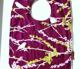 Large Toddler bib girls purple