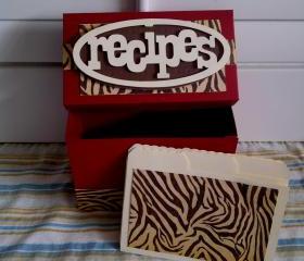Recipe Box - Animal Print