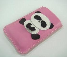 Yen the Panda iPhone Leather case ( Pink )