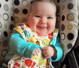 Corduroy Owl Baby bib Minky bib