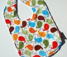 bird Baby bib Minky bib