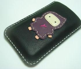 Taka the Ninja iPhone Leather case ( Black and Purple )