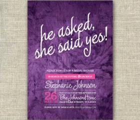 Bridal Shower Invitation Card - Printable Digital File
