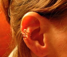 Hand Hammered Copper Ear Cuff