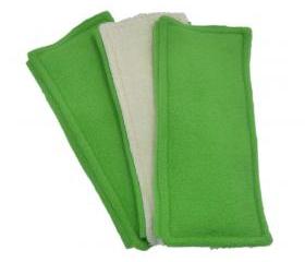 3 Washable Swiffer pads - Double Sided - Green