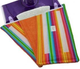 3 Reusable Wet Jet pads - Rainbow Stripes pattern 
