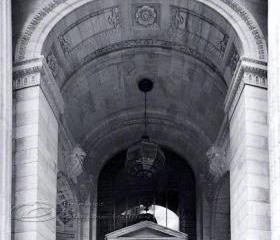 NYC photos Architecture Photo Public Library black & white 8x12"