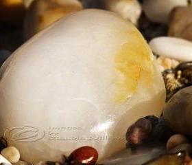 Beach Photo, macro photo, stone photo, glowing sun, 5x7" print