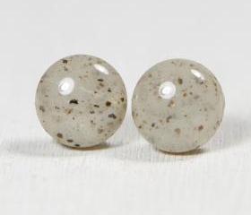 Stone Studs - Polymer Clay Stud Earrings - Post Earrings Jewelry Jewellery