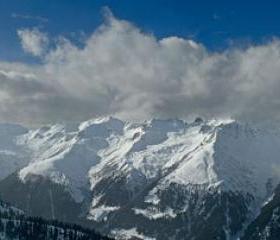 Panoramic Photo mountain panorama photo Austrian Alps 30x7.5" print