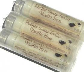 Vanilla Bean Pocket Soap - Mini Soap Perfect for Travel