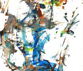 Modern Abstract Paintings -- Crazy Chaos Times 2 -- Contemporary Expressionism Art