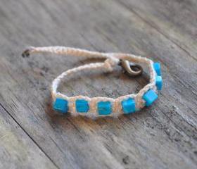 Blue Howlit Friendship Bracelet