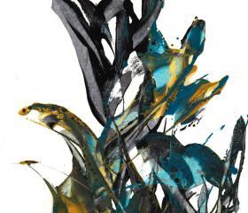 Contemporary Modern Art -- Abstract Original Painting -- Flying High On Love
