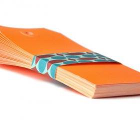 Extra Large Manila Tags. TANGERINE. Size 4.3/4 inch by 2.3/8 inch.