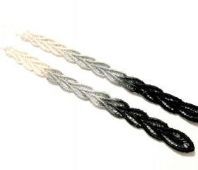 Lace Earrings Hand Dyed - Black Grey Cream Ombre - Customizable Colors