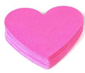 Heart Die cuts - Bubble Gum Pink. 25 piece set. Scrapbooking - crafts - embellishment - tag - gift wrap - gift tag - raspberry - love