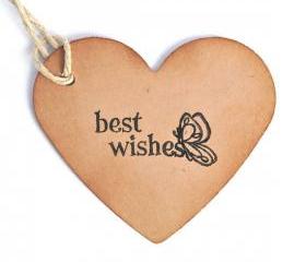 100 Wedding Wish Tags. / Wedding wish tree tags / favor embellishment / hang tags / labels / wedding decor / heart / kraft