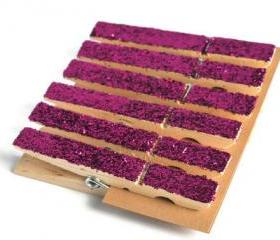 Clothes pins . clothes peg . 6 set . metallic fuchsia . glitter . organization . favors . bright pink . shocking pink . for her